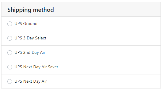 Shipping method 2